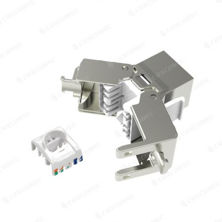 Тримач кабелю Cat.6A STP з поворотом 180 градусів, безінструментальний, RJ45 Keystone Jack-3.jpg